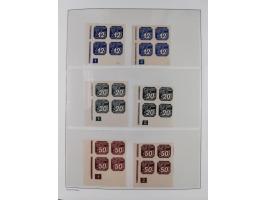 1939/45, sehr reichhaltige, postfrische Sammlung im dicken Leuchtturm-Album mit vielen Besonderheiten, dabei Eckrandstücke mi