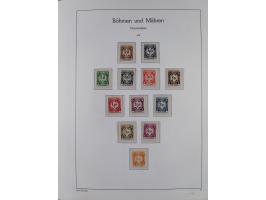 1939/45, sehr reichhaltige, postfrische Sammlung im dicken Leuchtturm-Album mit vielen Besonderheiten, dabei Eckrandstücke mi