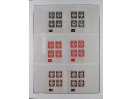 1939/45, sehr reichhaltige, postfrische Sammlung im dicken Leuchtturm-Album mit vielen Besonderheiten, dabei Eckrandstücke mi