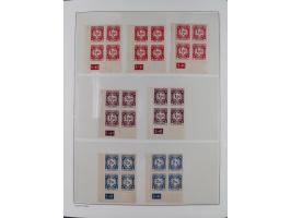 1939/45, sehr reichhaltige, postfrische Sammlung im dicken Leuchtturm-Album mit vielen Besonderheiten, dabei Eckrandstücke mi