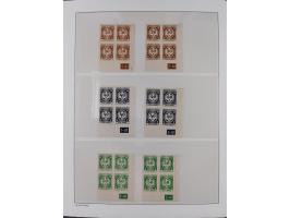 1939/45, sehr reichhaltige, postfrische Sammlung im dicken Leuchtturm-Album mit vielen Besonderheiten, dabei Eckrandstücke mi