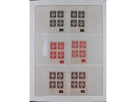 1939/45, sehr reichhaltige, postfrische Sammlung im dicken Leuchtturm-Album mit vielen Besonderheiten, dabei Eckrandstücke mi