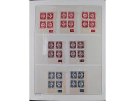 1939/45, sehr reichhaltige, postfrische Sammlung im dicken Leuchtturm-Album mit vielen Besonderheiten, dabei Eckrandstücke mi