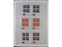 1939/45, sehr reichhaltige, postfrische Sammlung im dicken Leuchtturm-Album mit vielen Besonderheiten, dabei Eckrandstücke mi