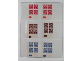 1939/45, sehr reichhaltige, postfrische Sammlung im dicken Leuchtturm-Album mit vielen Besonderheiten, dabei Eckrandstücke mi