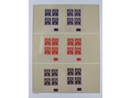 1939/45, sehr reichhaltige, postfrische Sammlung im dicken Leuchtturm-Album mit vielen Besonderheiten, dabei Eckrandstücke mi