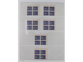 1939/45, sehr reichhaltige, postfrische Sammlung im dicken Leuchtturm-Album mit vielen Besonderheiten, dabei Eckrandstücke mi