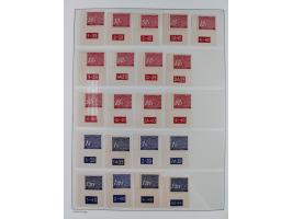 1939/45, sehr reichhaltige, postfrische Sammlung im dicken Leuchtturm-Album mit vielen Besonderheiten, dabei Eckrandstücke mi