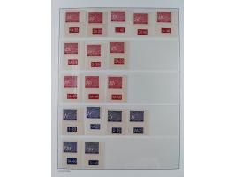 1939/45, sehr reichhaltige, postfrische Sammlung im dicken Leuchtturm-Album mit vielen Besonderheiten, dabei Eckrandstücke mi