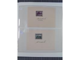 1939/45, interessante Partie, weißer Kärtchen mit Original-Unterschrift des Entwerfers wie Prof. Alois Schaumann, Karel Vik, 