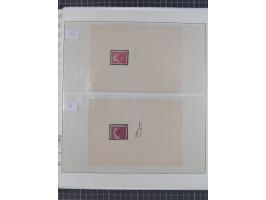 1939/45, interessante Partie, weißer Kärtchen mit Original-Unterschrift des Entwerfers wie Prof. Alois Schaumann, Karel Vik, 