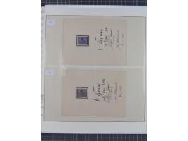 1939/45, interessante Partie, weißer Kärtchen mit Original-Unterschrift des Entwerfers wie Prof. Alois Schaumann, Karel Vik, 