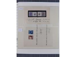 1939/45, interessante Partie, weißer Kärtchen mit Original-Unterschrift des Entwerfers wie Prof. Alois Schaumann, Karel Vik, 