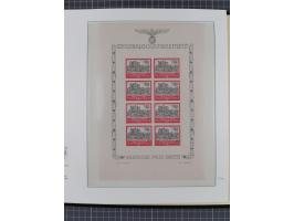 1939/44, umfangreiche postfrische Sammlung mit einigen Kleinbögen der Mi.-Nr. 65, 89-91, 104, 125 und 125 U sowie diverse Bog