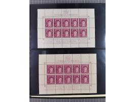 1939/44, umfangreiche postfrische Sammlung mit einigen Kleinbögen der Mi.-Nr. 65, 89-91, 104, 125 und 125 U sowie diverse Bog