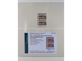 1941, kleines Lot mit Besonderheiten wie stark verzähnt, Doppelzähnung, durch Markenbild verlaufen zwei senkrechte Zähnungen 