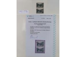 1941, kleines Lot mit Besonderheiten wie stark verzähnt, Doppelzähnung, durch Markenbild verlaufen zwei senkrechte Zähnungen 