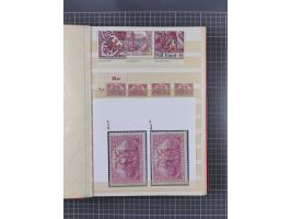 1920, Repräsentative Darstellungen 2,50 M., postfrische Spezialsammlung Plattenfehler, meist postfrisch, sauber sortiert mit 