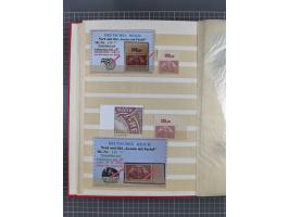 1920, Repräsentative Darstellungen 2,50 M., postfrische Spezialsammlung Plattenfehler, meist postfrisch, sauber sortiert mit 