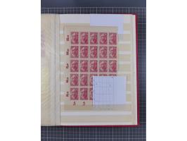 1920, Repräsentative Darstellungen 2,50 M., postfrische Spezialsammlung Plattenfehler, meist postfrisch, sauber sortiert mit 