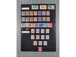 1943, Fälschungssammlung, postfrisch sowie auf Blanko-Umschlägen, dabei 19 mal Mi.-Nr. 21-22 und 28,32 je auf Blanko-Umschlag