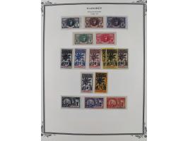 1906/44, Collection on 15 Scott album leaves, unused and mnh, starting Ballay set 1906, including good part air mail issues, 