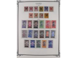 1906/44, Collection on 15 Scott album leaves, unused and mnh, starting Ballay set 1906, including good part air mail issues, 