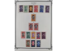 1906/44, Collection on 15 Scott album leaves, unused and mnh, starting Ballay set 1906, including good part air mail issues, 