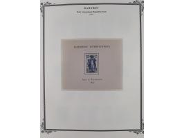 1906/44, Collection on 15 Scott album leaves, unused and mnh, starting Ballay set 1906, including good part air mail issues, 