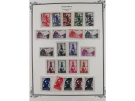 1906/44, Collection on 15 Scott album leaves, unused and mnh, starting Ballay set 1906, including good part air mail issues, 