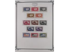 1906/44, Collection on 15 Scott album leaves, unused and mnh, starting Ballay set 1906, including good part air mail issues, 