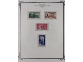 1906/44, Collection on 15 Scott album leaves, unused and mnh, starting Ballay set 1906, including good part air mail issues, 