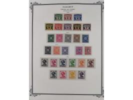 1906/44, Collection on 15 Scott album leaves, unused and mnh, starting Ballay set 1906, including good part air mail issues, 