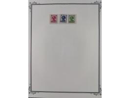 1906/44, Collection on 15 Scott album leaves, unused and mnh, starting Ballay set 1906, including good part air mail issues, 