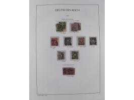 1872/1945, reichhaltige gestempelte Sammlung in 3 Bänden, dabei Brustschilde mit u.a. 21b und 27b + c, danach Mi. 66 (3), 78 