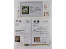 1872/1945, reichhaltige gestempelte Sammlung in 3 Bänden, dabei Brustschilde mit u.a. 21b und 27b + c, danach Mi. 66 (3), 78 