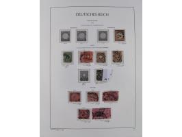 1872/1945, reichhaltige gestempelte Sammlung in 3 Bänden, dabei Brustschilde mit u.a. 21b und 27b + c, danach Mi. 66 (3), 78 