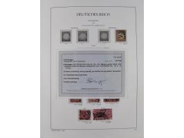 1872/1945, reichhaltige gestempelte Sammlung in 3 Bänden, dabei Brustschilde mit u.a. 21b und 27b + c, danach Mi. 66 (3), 78 