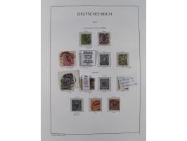 1872/1945, reichhaltige gestempelte Sammlung in 3 Bänden, dabei Brustschilde mit u.a. 21b und 27b + c, danach Mi. 66 (3), 78 