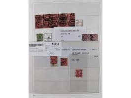 1872/1945, reichhaltige gestempelte Sammlung in 3 Bänden, dabei Brustschilde mit u.a. 21b und 27b + c, danach Mi. 66 (3), 78 