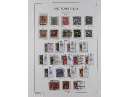 1872/1945, reichhaltige gestempelte Sammlung in 3 Bänden, dabei Brustschilde mit u.a. 21b und 27b + c, danach Mi. 66 (3), 78 