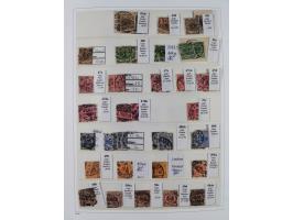 1872/1945, reichhaltige gestempelte Sammlung in 3 Bänden, dabei Brustschilde mit u.a. 21b und 27b + c, danach Mi. 66 (3), 78 