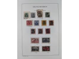 1872/1945, reichhaltige gestempelte Sammlung in 3 Bänden, dabei Brustschilde mit u.a. 21b und 27b + c, danach Mi. 66 (3), 78 