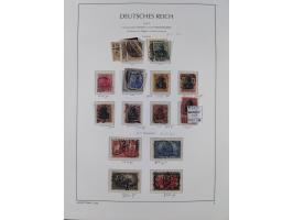 1872/1945, reichhaltige gestempelte Sammlung in 3 Bänden, dabei Brustschilde mit u.a. 21b und 27b + c, danach Mi. 66 (3), 78 