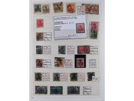 1872/1945, reichhaltige gestempelte Sammlung in 3 Bänden, dabei Brustschilde mit u.a. 21b und 27b + c, danach Mi. 66 (3), 78 