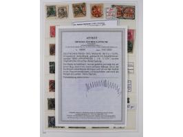 1872/1945, reichhaltige gestempelte Sammlung in 3 Bänden, dabei Brustschilde mit u.a. 21b und 27b + c, danach Mi. 66 (3), 78 