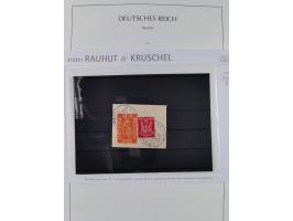 1872/1945, reichhaltige gestempelte Sammlung in 3 Bänden, dabei Brustschilde mit u.a. 21b und 27b + c, danach Mi. 66 (3), 78 