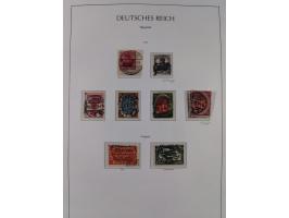 1872/1945, reichhaltige gestempelte Sammlung in 3 Bänden, dabei Brustschilde mit u.a. 21b und 27b + c, danach Mi. 66 (3), 78 