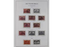 1872/1945, reichhaltige gestempelte Sammlung in 3 Bänden, dabei Brustschilde mit u.a. 21b und 27b + c, danach Mi. 66 (3), 78 