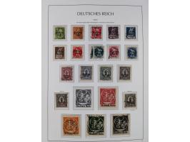1872/1945, reichhaltige gestempelte Sammlung in 3 Bänden, dabei Brustschilde mit u.a. 21b und 27b + c, danach Mi. 66 (3), 78 